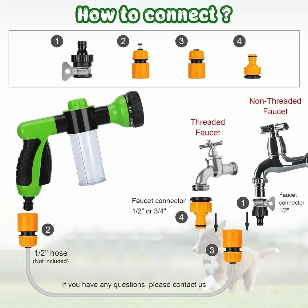 Outdoor Pet Bath Sprayer